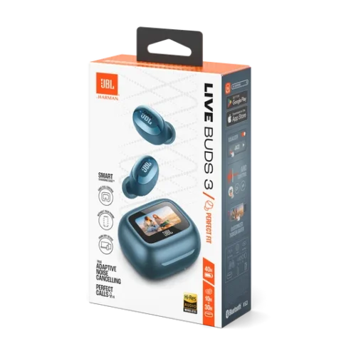 JBL Live Buds 3 Earbuds True Wireless Noise Cancelling - Blue (1) JBL Live Buds 3 Earbuds True Wireless Noise Cancelling - Blue