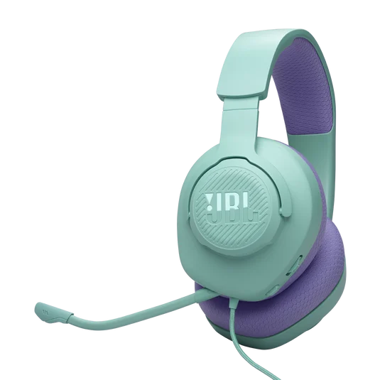 JBL Quantum 100M2 Wired over-ear gaming headset - Cyan