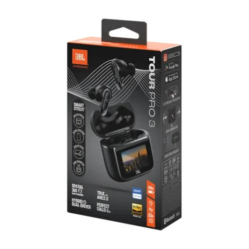 JBL Tour Pro 3 Noise Cancelling True Wireless Earbuds - Black (1) JBL Tour Pro 3 Noise Cancelling True Wireless Earbuds - Black