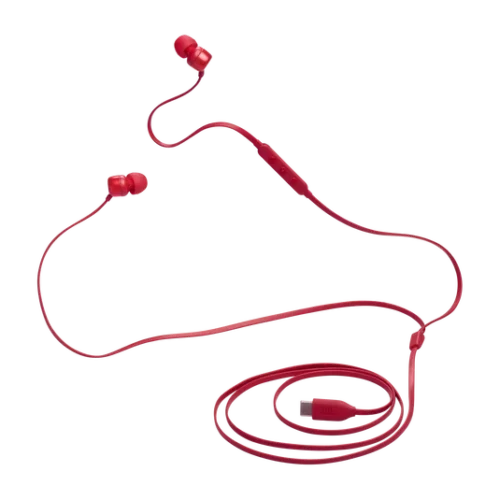 JBL Tune 310C USB-C Wired In-Ear Headphones - Red (5) JBL Tune 310C USB-C Wired In-Ear Headphones - Red