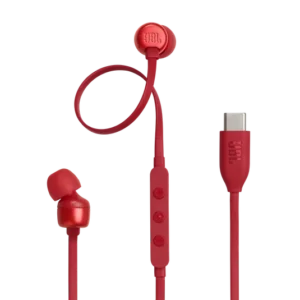 JBL Tune 310C USB-C Wired In-Ear Headphones - Red (9) JBL Tune 310C USB-C Wired In-Ear Headphones - Red