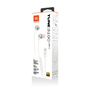 JBL Tune 310C USB-C Wired In-Ear Headphones - White