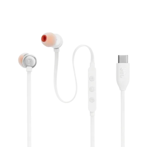 JBL Tune 310C USB-C Wired In-Ear Headphones - White