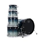 Mapex SR529XRJ Saturn 4-Pcs Acoustic Drum 4 Mapex SR529XRJ Saturn 4-Pcs Acoustic Drum Hybrid Shell Pack Without Snare - Teal Blue Fade