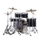 Mapex Venus 5-Pcs Hybrid Acoustic Drum Kit VE5295FTCVH 3 Mapex Venus 5-Pcs Hybrid Acoustic Drum Kit VE5295FTCVH With Cymbals Hardware and Throne - Black Galaxy Sparkle
