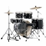 Mapex Venus 5-Pcs Hybrid Acoustic Drum Kit VE5295FTVH With Hardware & Throne - Black Galaxy Sparkle 2 Mapex Venus 5-Pcs Hybrid Acoustic Drum Kit VE5295FTVH With Hardware & Throne - Black Galaxy Sparkle