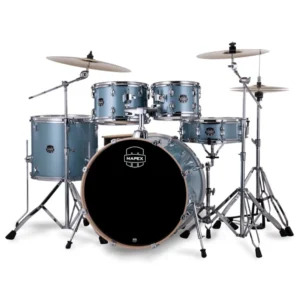 Mapex Venus 5 Piece Acoustic Drum Set with Hardware & Throne - Aqua Blue Sparkle 2 Mapex Venus 5 Piece Acoustic Drum Set with Hardware & Throne - Aqua Blue Sparkle