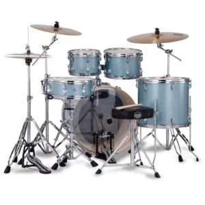 Mapex Venus 5 Piece Acoustic Drum Set with Hardware & Throne - Aqua Blue Sparkle 3 Mapex Venus 5 Piece Acoustic Drum Set with Hardware & Throne - Aqua Blue Sparkle