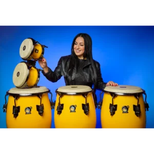 Meinl Alexandra Alban Signature Bongos - Sunrise Yellow - AA400SY (1) Meinl Alexandra Alban Signature Bongos - Sunrise Yellow - AA400SY