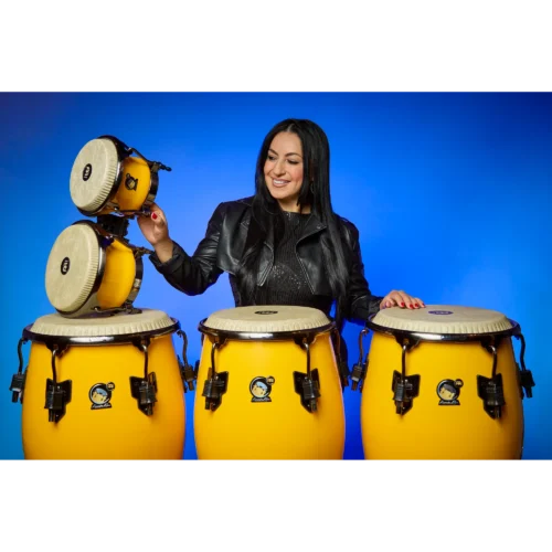 Meinl Alexandra Alban Signature Bongos - Sunrise Yellow - AA400SY (1) Meinl Alexandra Alban Signature Bongos - Sunrise Yellow - AA400SY