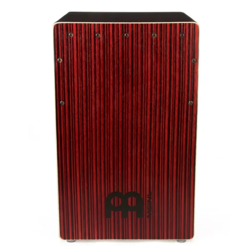 Meinl BBCAJCS Crimson Stripe Backbeat Bass Cajon (4) Meinl BBCAJCS Crimson Stripe Backbeat Bass Cajon