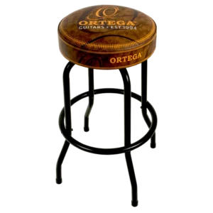 Ortega Guitars OBS30V2 30 Bar Stool Swivel Padded Seat Logo Ortega Guitars OBS30V2 30 Bar Stool Swivel Padded Seat Logo