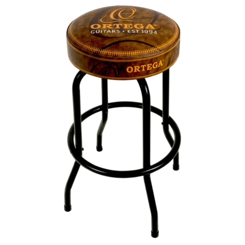 Ortega Guitars OBS30V2 30 Bar Stool Swivel Padded Seat Logo