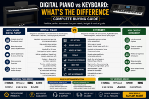 Digital Piano vs Keyboard What the Difference Complete Buying Guide