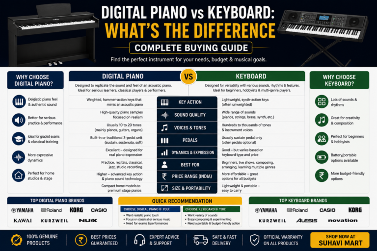 Digital Piano vs Keyboard What the Difference Complete Buying Guide