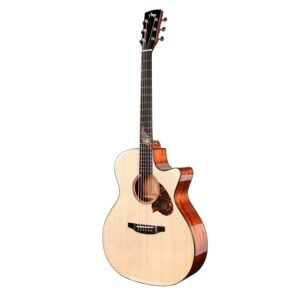 TYMA TG 5 PRO Solid Sitka Spruce Top Sapele Grand Auditorium Semi Acoustic Guitar