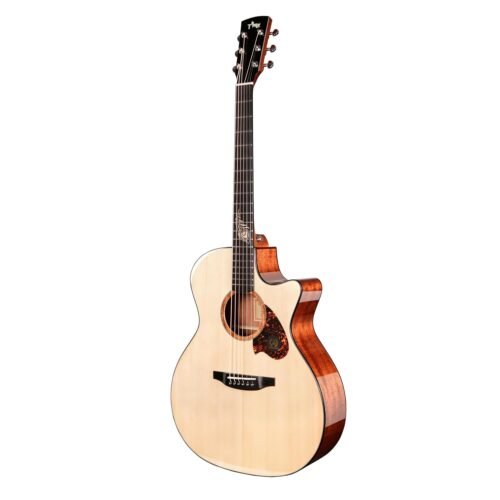 TYMA TG 5 PRO Solid Sitka Spruce Top Sapele Grand Auditorium Semi Acoustic Guitar
