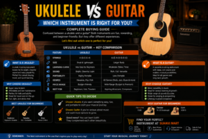 Ukulele vs Guitar Which Instrument Is Right for You | Complete Buying Guide