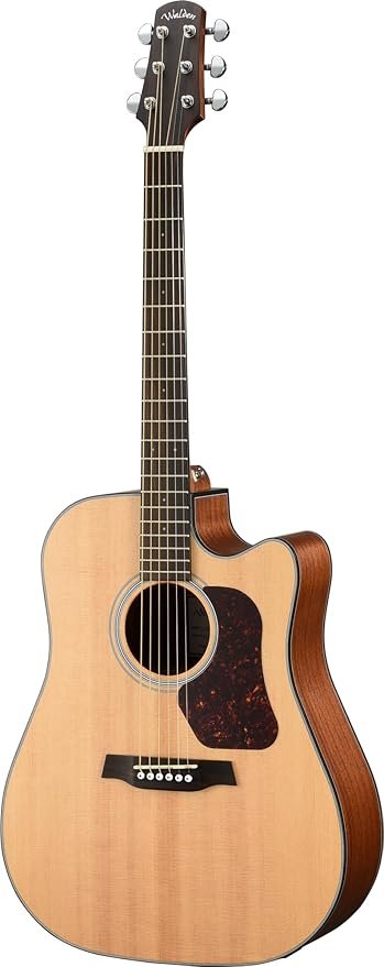 Walden D550CE G Acoustic Electric Guitar Dreadnought Cutaway - Natural