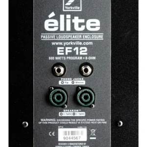 Yorkville Sound EF12 Elite 12” Unpowered Loudspeaker (1) Yorkville Sound EF12 Elite 12” Unpowered Loudspeaker