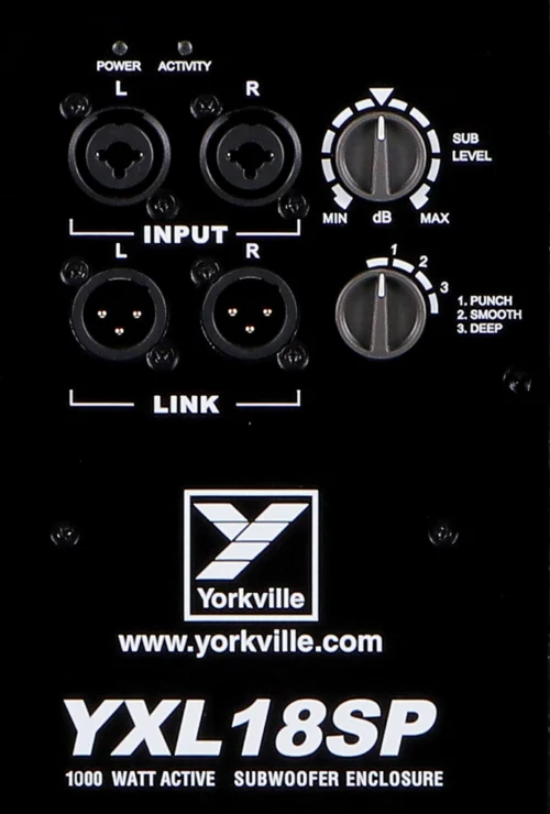 Yorkville Sound YXL18SP YXL 18” Powered Subwoofer (2) Yorkville Sound YXL18SP YXL 18” Powered Subwoofer