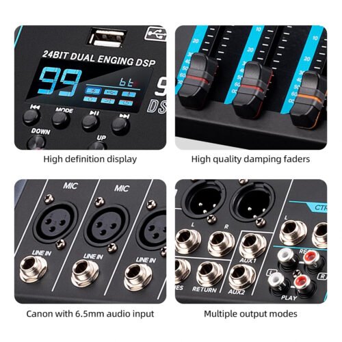 6a51f9825d36de61623668c7cbd160354d5cb4df534346bf98846.jpg Hayden Audio HY-8FX 10-Channel Audio Mixer