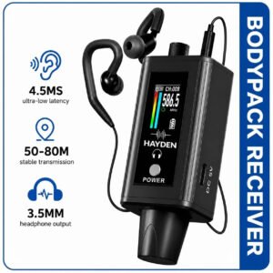 6a51fa7637716ed52f1deec5f52babbe9b185f38ea16ffe63884b.jpg Hayden Audio HY-EMX 1 Wireless In-Ear Monitor System