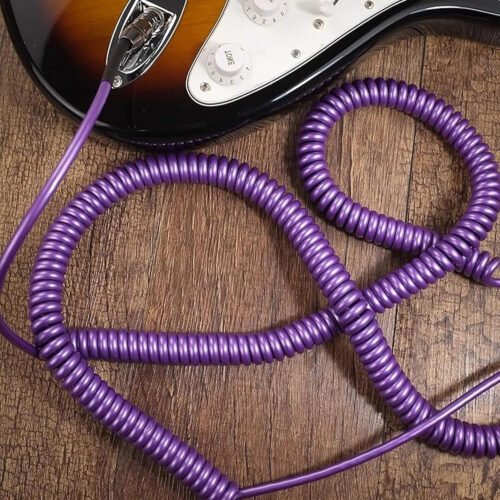 6a5205998f60ff6faadec37b0d3d90dc8c0e2d38adf9a73b6365f.jpg Hayden Audio 20ft Coiled Instrument Cable (Purple)