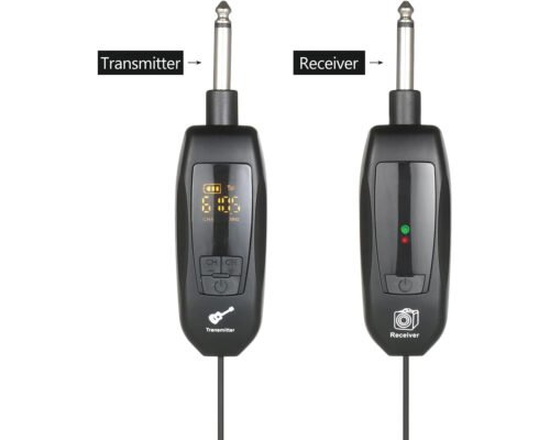 Hayden T8 Guitar Wireless System Built-in Rechargeable Lithium Battery Digital Wireless Guitar Cable Transmitter Receiver for Electric Guitar Bass Violin Ukulele Amplifier Instruments
