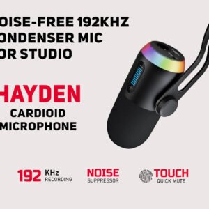 6a52218e2b0de508f509d7d54ace469d54aa1e6c067a2fa983460.jpg Hayden Audio HY-C45 Professional Condenser Microphone