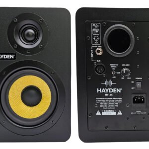 6a5221e02d99da878735706e21a2f56187e86e38ce23c41154aed.jpg Hayden Audio X5 5-Inch Powered Studio Monitors (Pair)