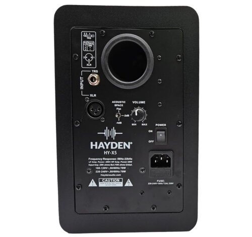 6a5221e165bae5a6a7ac3684b30d2af6935d402070a976120374b.jpg Hayden Audio X5 5-Inch Powered Studio Monitors (Pair)