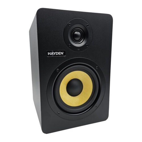 6a5221e2b26fc35410efae624fc0811fcd015a20812f02c4b56f8.jpg Hayden Audio X5 5-Inch Powered Studio Monitors (Pair)