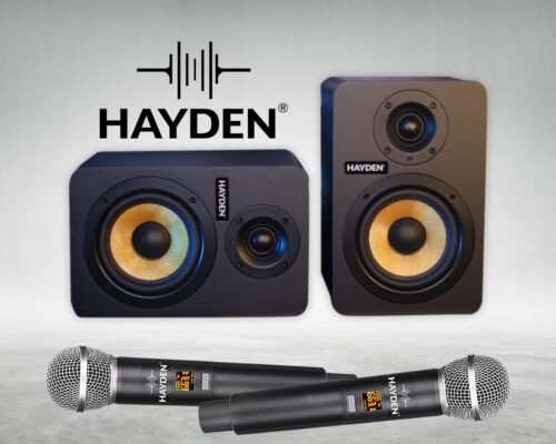 6a5221e35e52f229ea03fd05869f44ee98d8fbafd078d778cf2e4.jpg Hayden Audio X5 5-Inch Powered Studio Monitors (Pair)