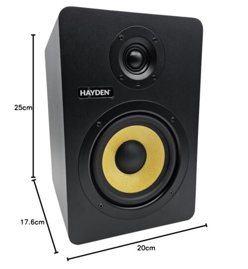 6a5221e3f0c9372507e09d352cb3ef46101c98df88d06329b1a02.jpg Hayden Audio X5 5-Inch Powered Studio Monitors (Pair)