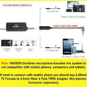 Hayden Audio HY-58 UHF Wireless Microphone
