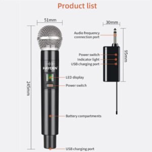 Hayden Audio HY-58 UHF Wireless Microphone