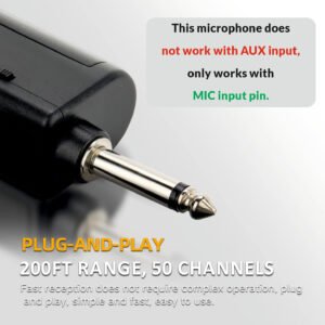 6a52230161c4f849e4100cd6ff0952856d560f342a993ea5ee184.jpg Hayden Audio HY-12 UHF Wireless Microphone