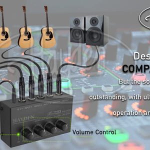 6a52245ca221c86bcae3d0033022a13850e848a55098eaaec562b.jpg Hayden Audio MX400 4-Channel Line Mixer (Analog Mixers)
