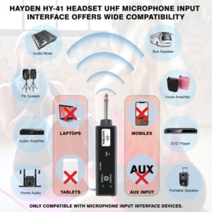 Hayden Audio HY-41 UHF Wireless Headset Microphone