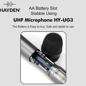 6a52256940ff379cfa915eea3aa05b90f892459afd36d469c07d7.jpg Hayden Audio HY-UG3 UHF Wireless Microphone