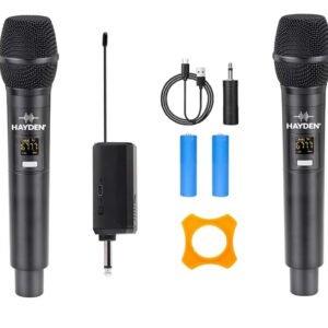 6a52259e2f09c799e5cb6f5ccd4d7a8e9a3c4ddb0a4edf82a61f6.jpg Hayden Audio HY-08 Dual UHF Wireless Microphone