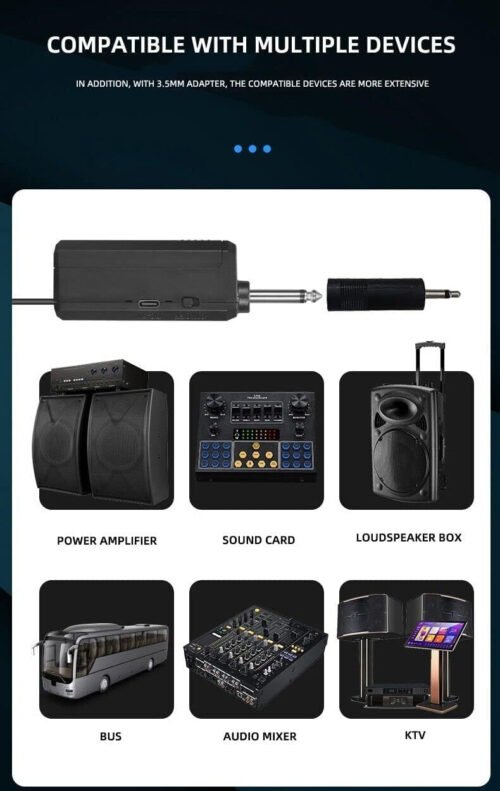 6a5225a157ce66f26ef39674e5cf4e599d72cc7d166a87b231f92.jpg Hayden Audio HY-08 Dual UHF Wireless Microphone