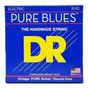 DR, Electric Guitar Strings, Pure Blues, .010-.052, Medium to Heavy -Set PHR-10/52 DR, Electric Guitar Strings, Pure Blues, .010-.052, Medium to Heavy -Set PHR-10/52