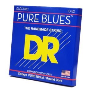 DR, Electric Guitar Strings, Pure Blues, .010-.052, Medium to Heavy -Set PHR-10/52 DR, Electric Guitar Strings, Pure Blues, .010-.052, Medium to Heavy -Set PHR-10/52