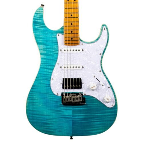 Jet Electric Guitar, H-S-S pickup JS-450 -Ocean Blue OBL (1) Jet Electric Guitar, H-S-S pickup JS-450 -Ocean Blue OBL