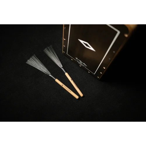 Meinl, Drum Brush, Fixed Nylon with Wooden Handle SB303 (1) Meinl, Drum Brush, Fixed Nylon with Wooden Handle SB303