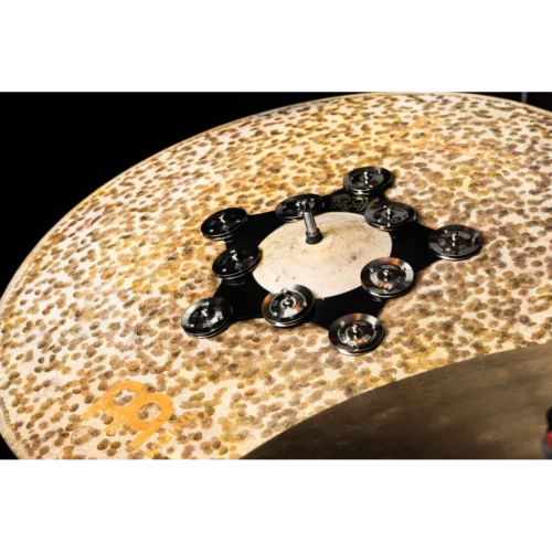 Meinl, Tambourine, Drummer Add-Ons, Super Flex, HiHat, Stainless Steel Jingles -9.5" SFHHT