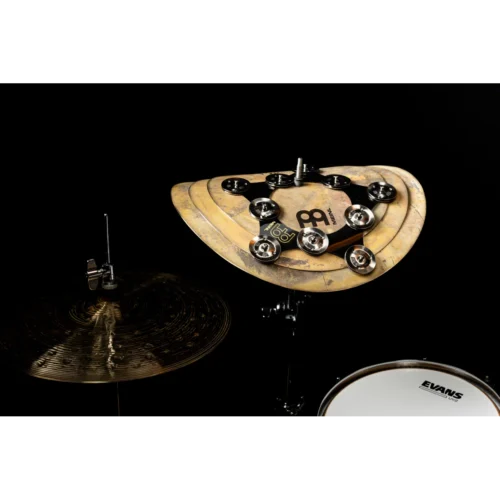 Meinl, Tambourine, Drummer Add-Ons, Super Flex, HiHat, Stainless Steel Jingles -9.5" SFHHT