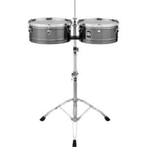 Meinl, Timbales, Marathon Series, 14(36cm) & 15(38cm) -Black Nickel MTS1415BN (10) Meinl, Timbales, Marathon Series, 14"(36cm) & 15"(38cm) -Black Nickel MTS1415BN